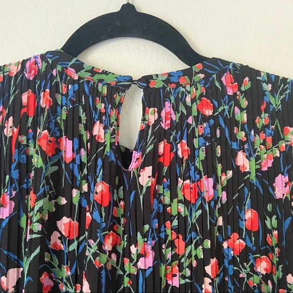 Zara Multicolor Floral Pleated “Annie” Mini Dress - Picture 12 of 15